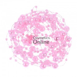 Accesoriu pentru decor par cu perle sidefate DPP09 culoare Roz